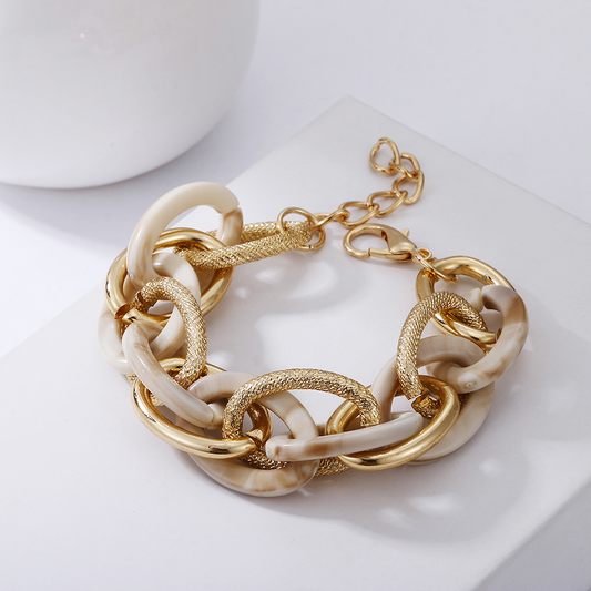 Acrylic lobster clasp bracelet