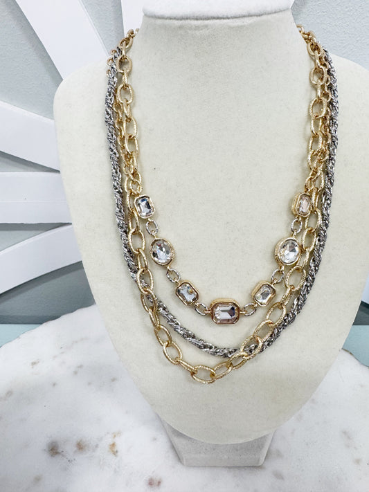 Mixed Crystal Necklace