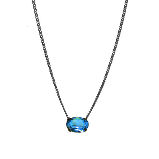 Tova Iza necklace in gunmetal