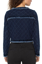 Liverpool Fray Edge Jacket w/velvet trim!