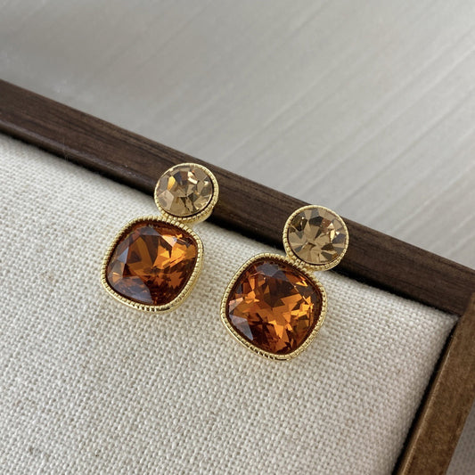 crystal drop earrings