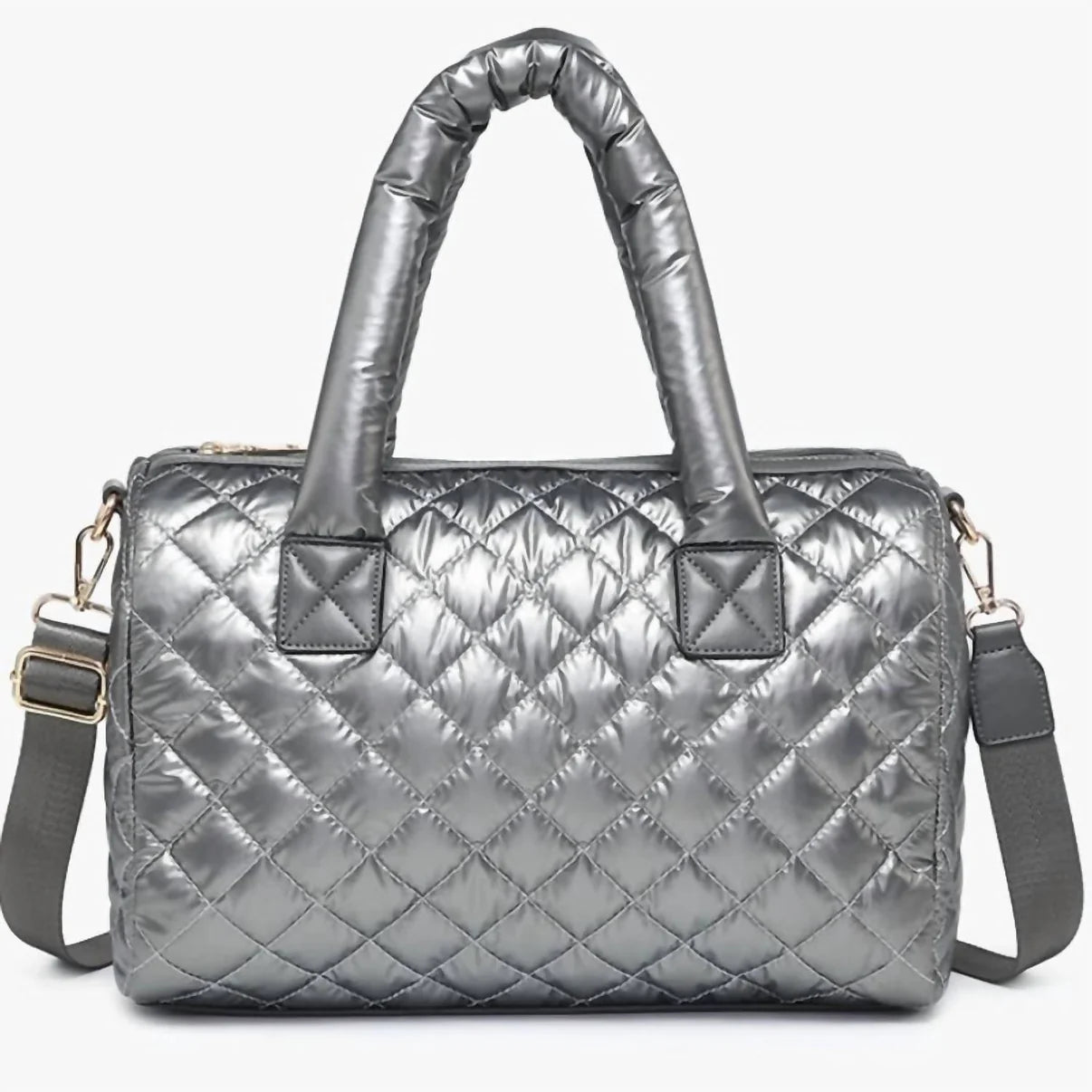 Trista Quilted Nylon Satchel