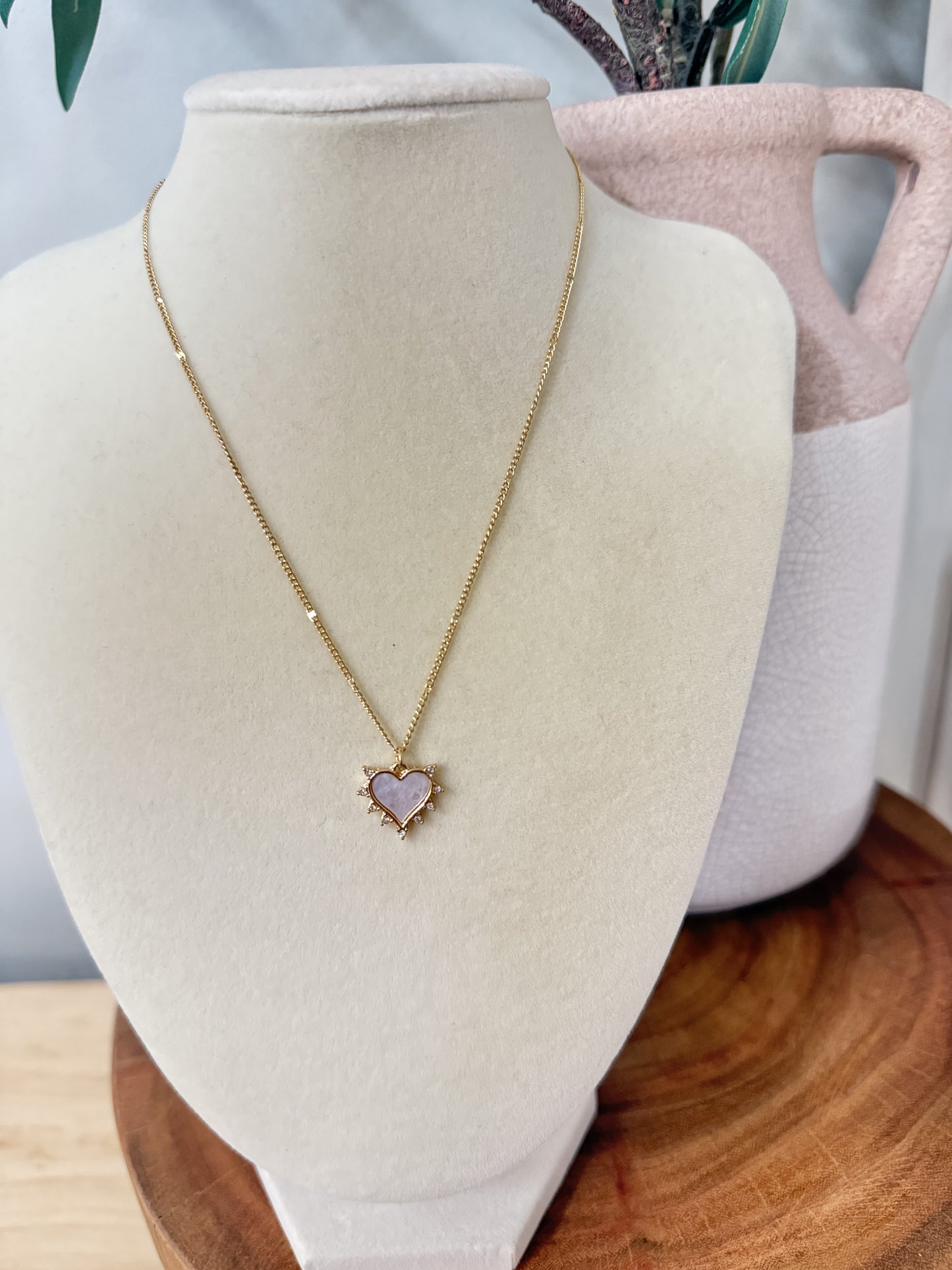 MOP Heart Necklace