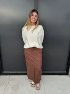 Suede Espresso Fall Skirt!