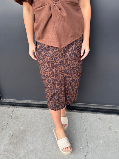 THML Suede Spotlight Skirt