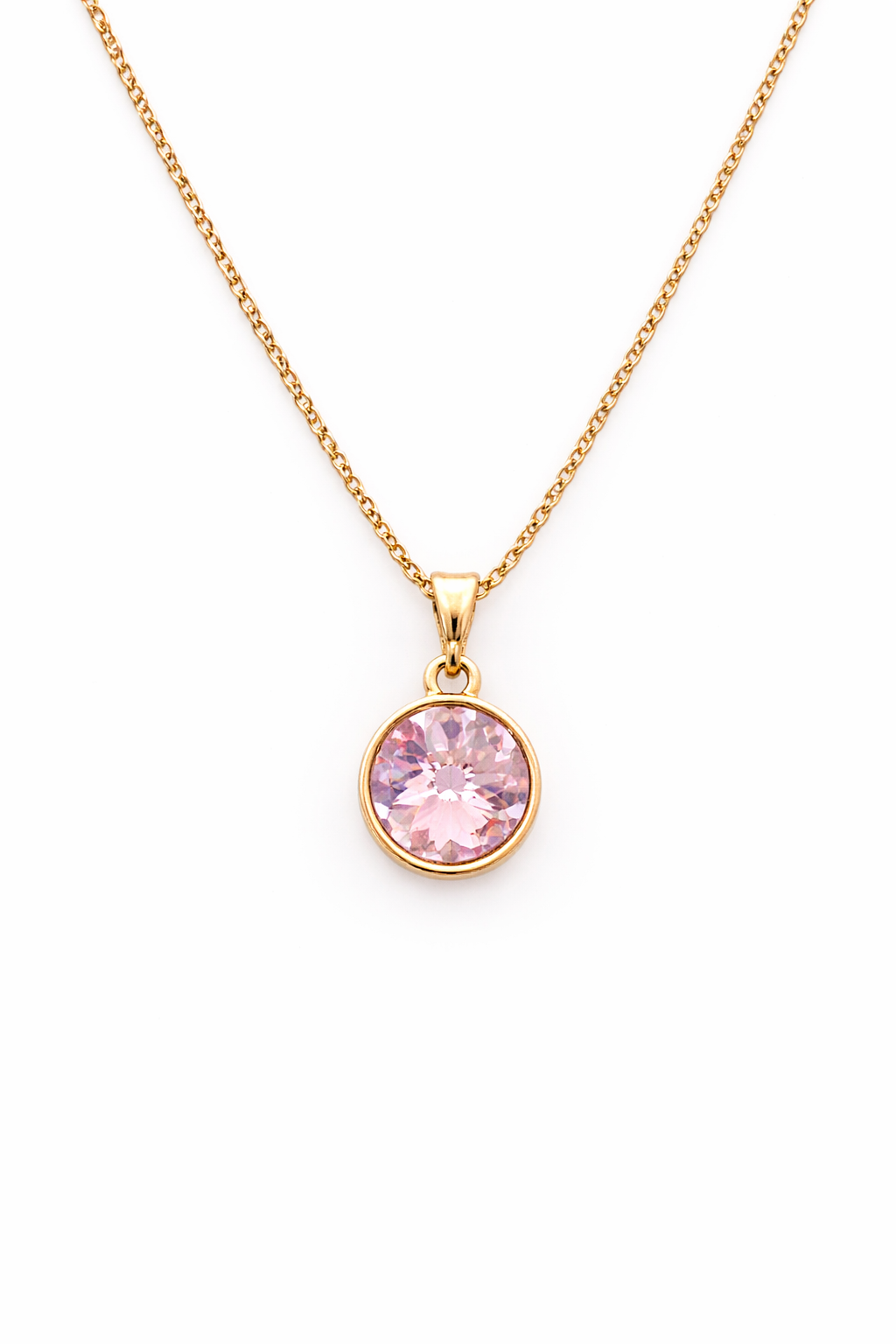 Swarovski Crystal Gold
Circle Whisper Pendant
