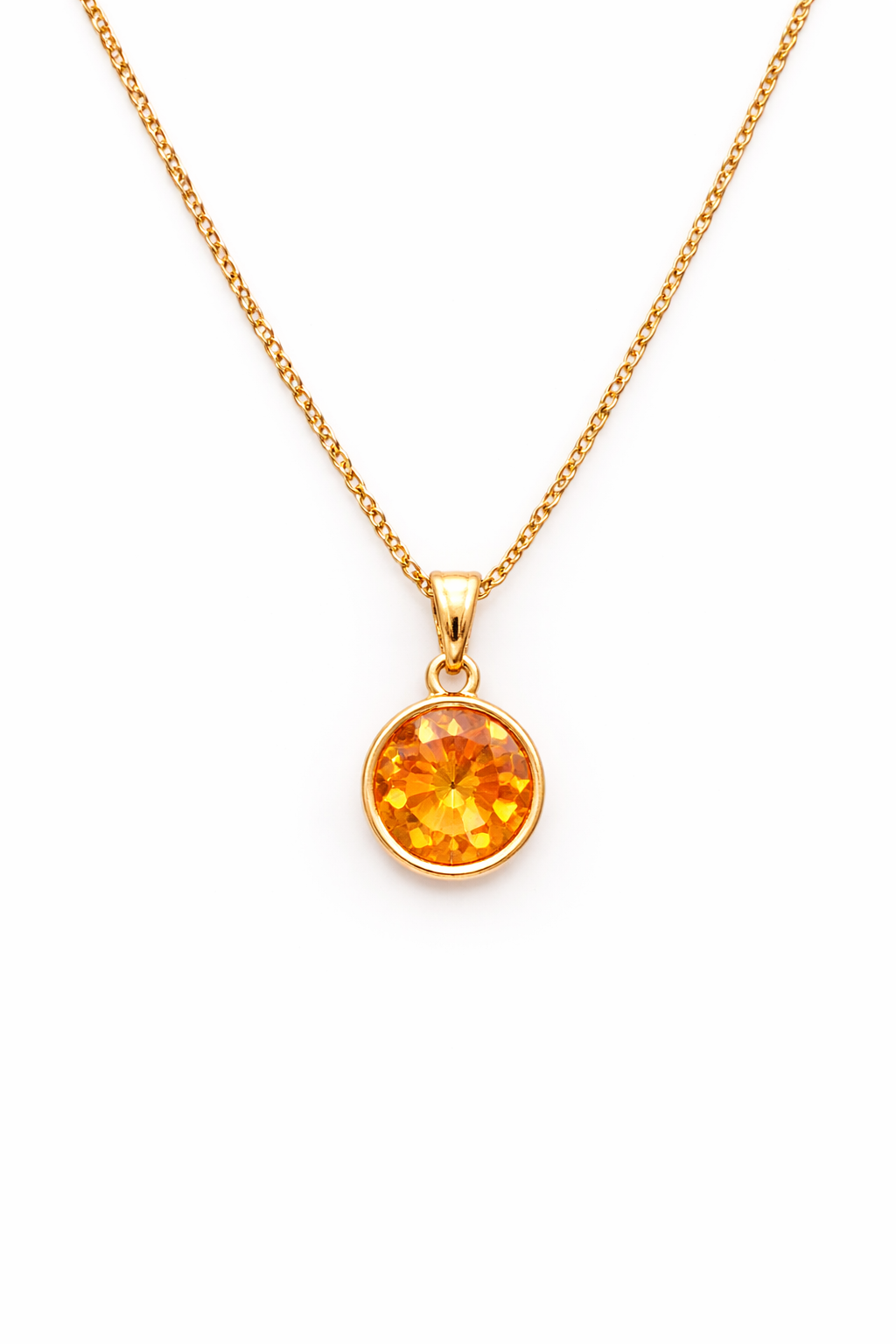 Swarovski Crystal Gold
Circle Whisper Pendant
