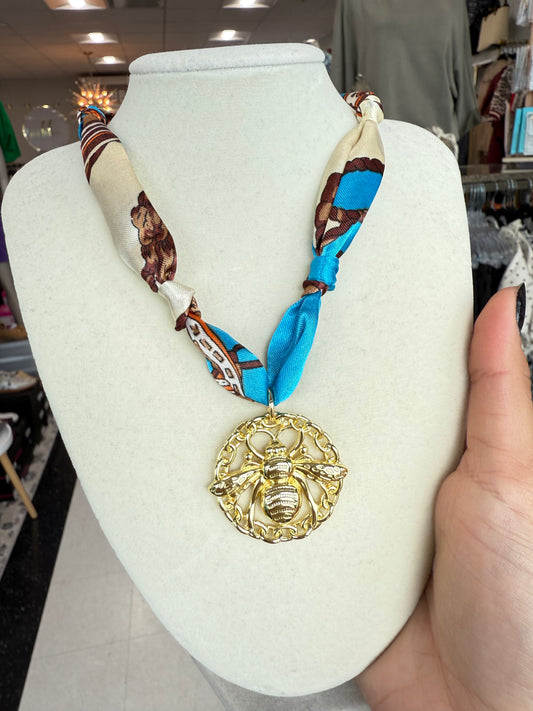 Bee Scarf Necklace