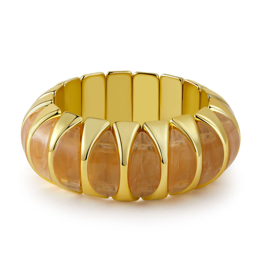 Golden Glow Resin Bracelet