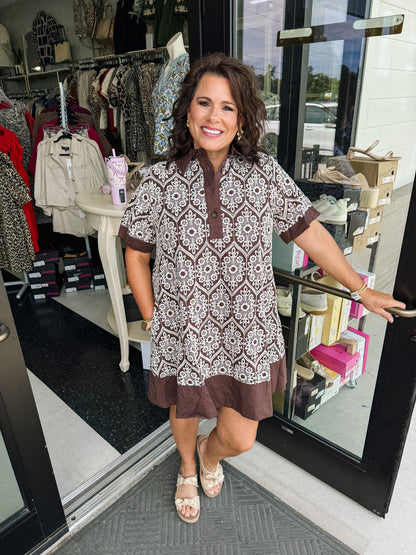 Dakota Brown Dress