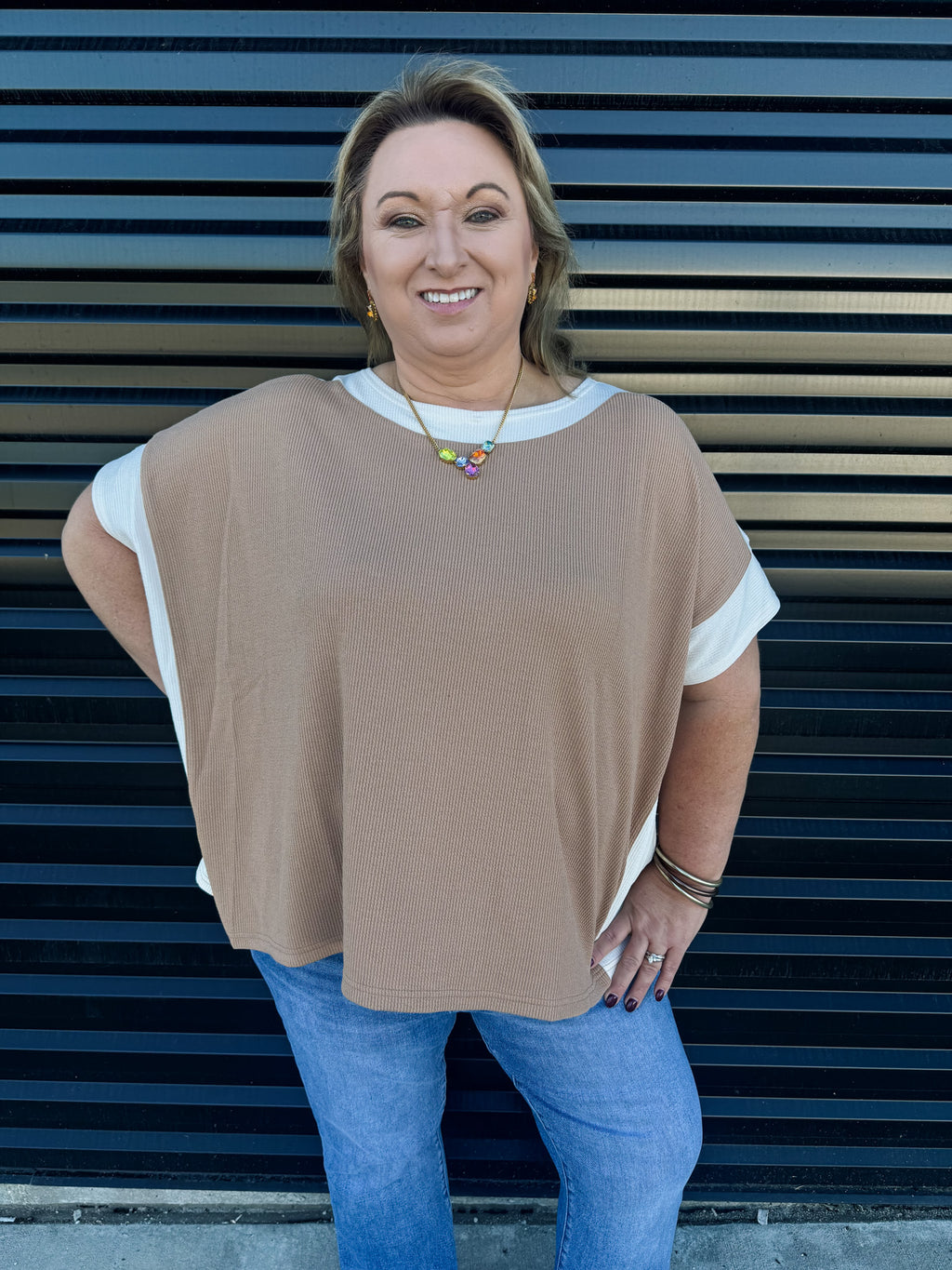 Carolyn color block top!