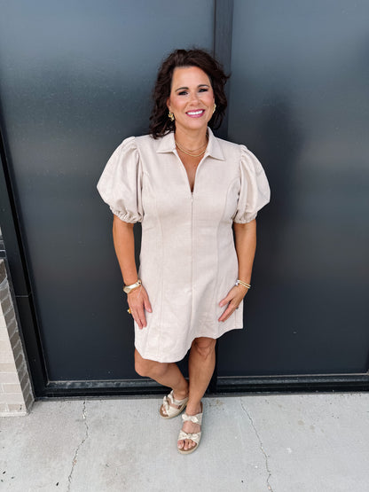 THML Barely Bold Suede Dress