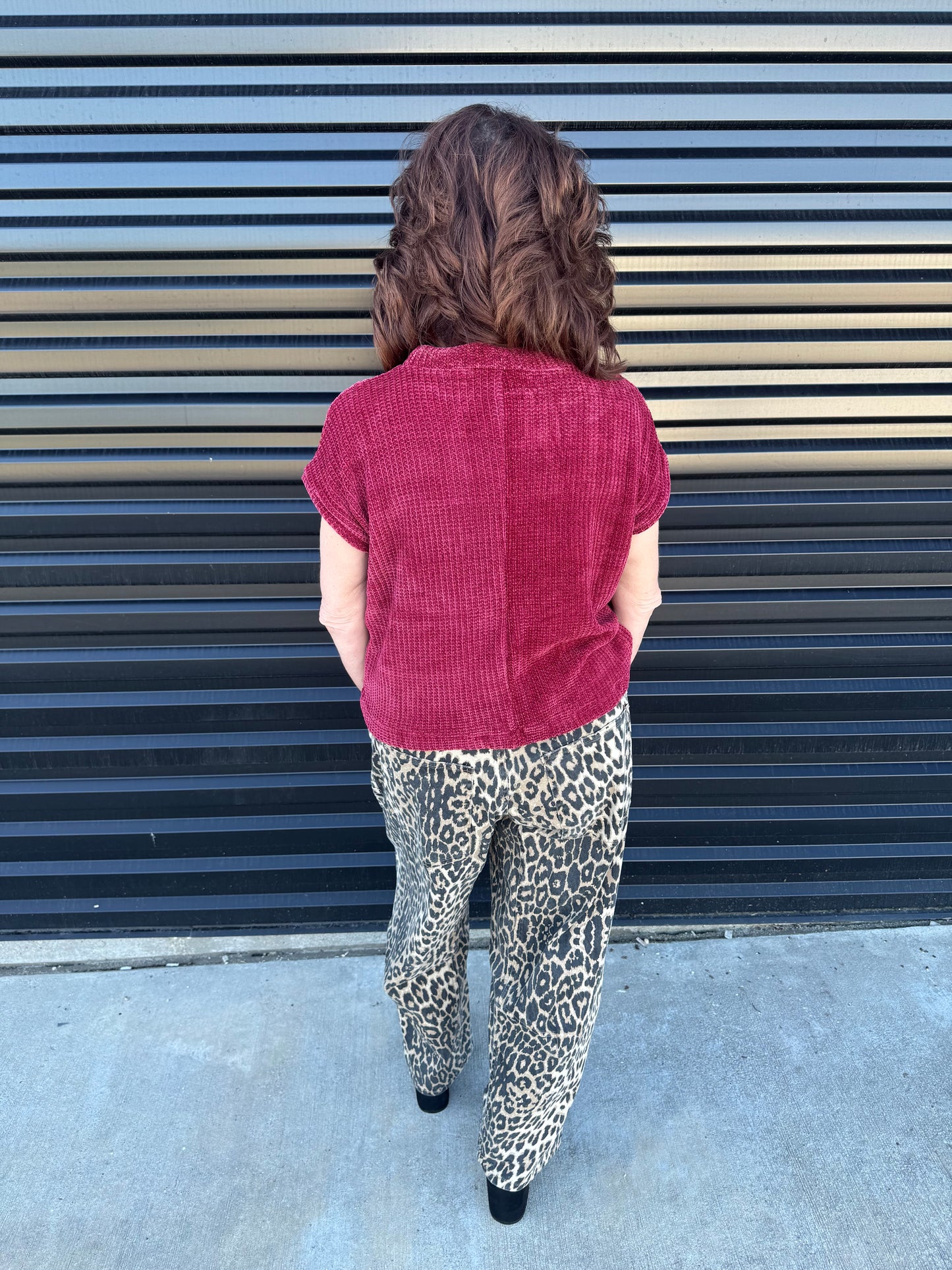 Cuffed Chenille Sweater