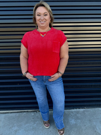 Cuffed Chenille Sweater