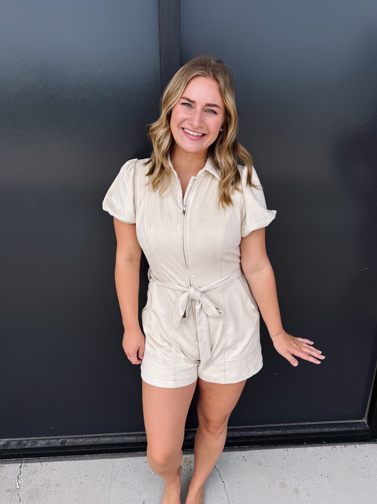 Suede Chicago Romper
