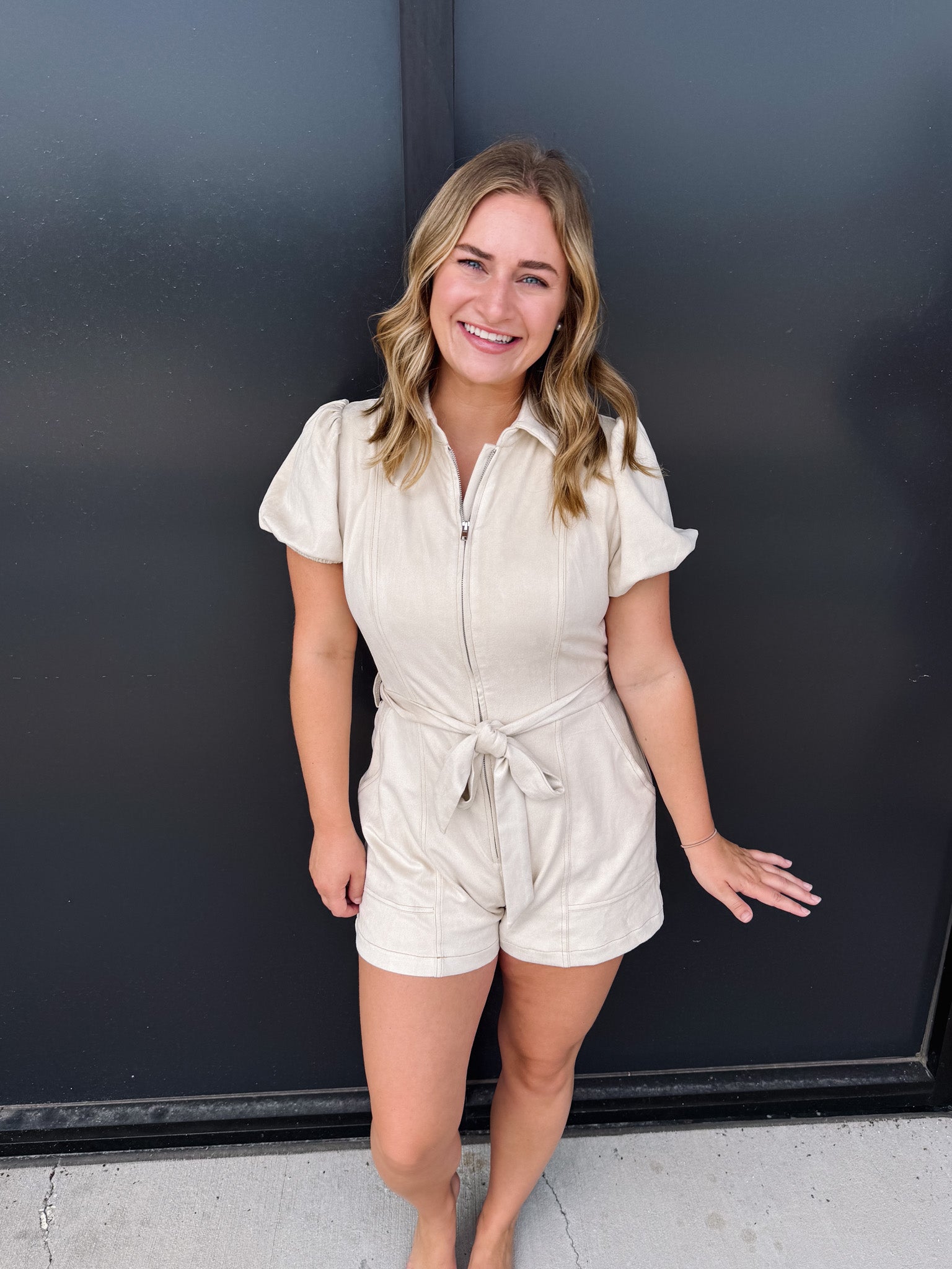 Suede Chicago Romper
