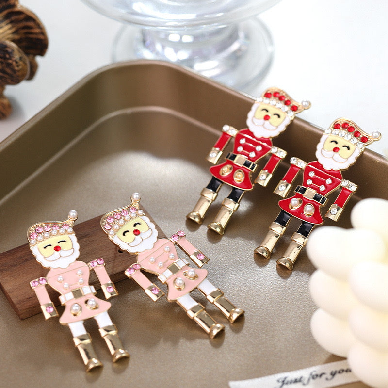 Christmas Cartoon Charm Drop Earrings