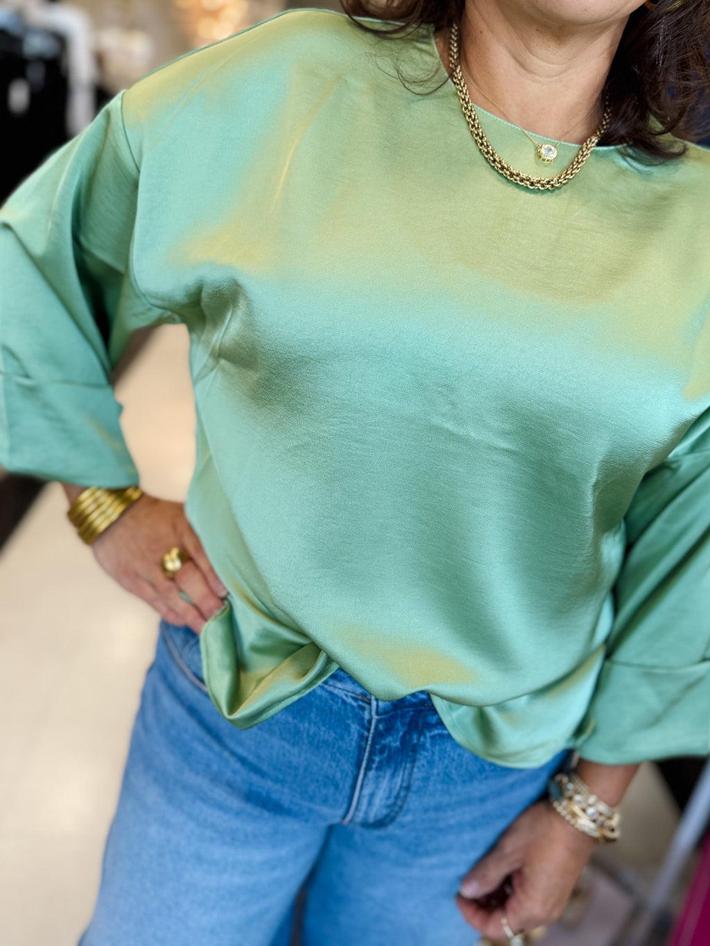 Wide Sleeve Blouse