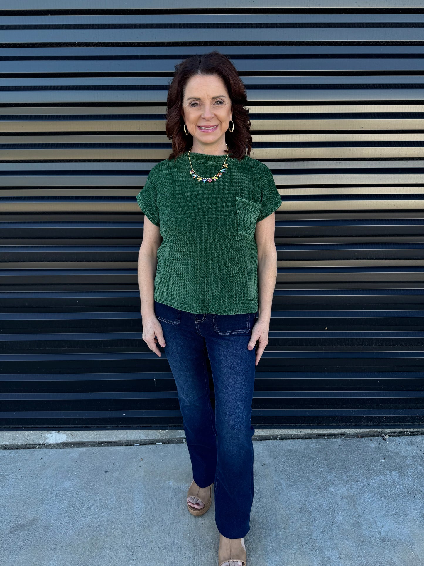 Cuffed Chenille Sweater