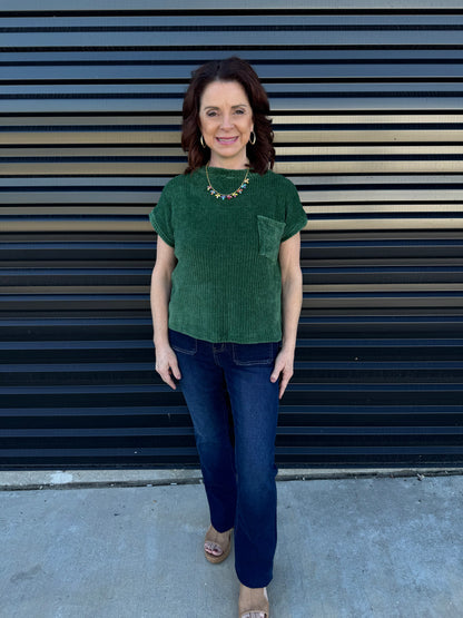 Cuffed Chenille Sweater