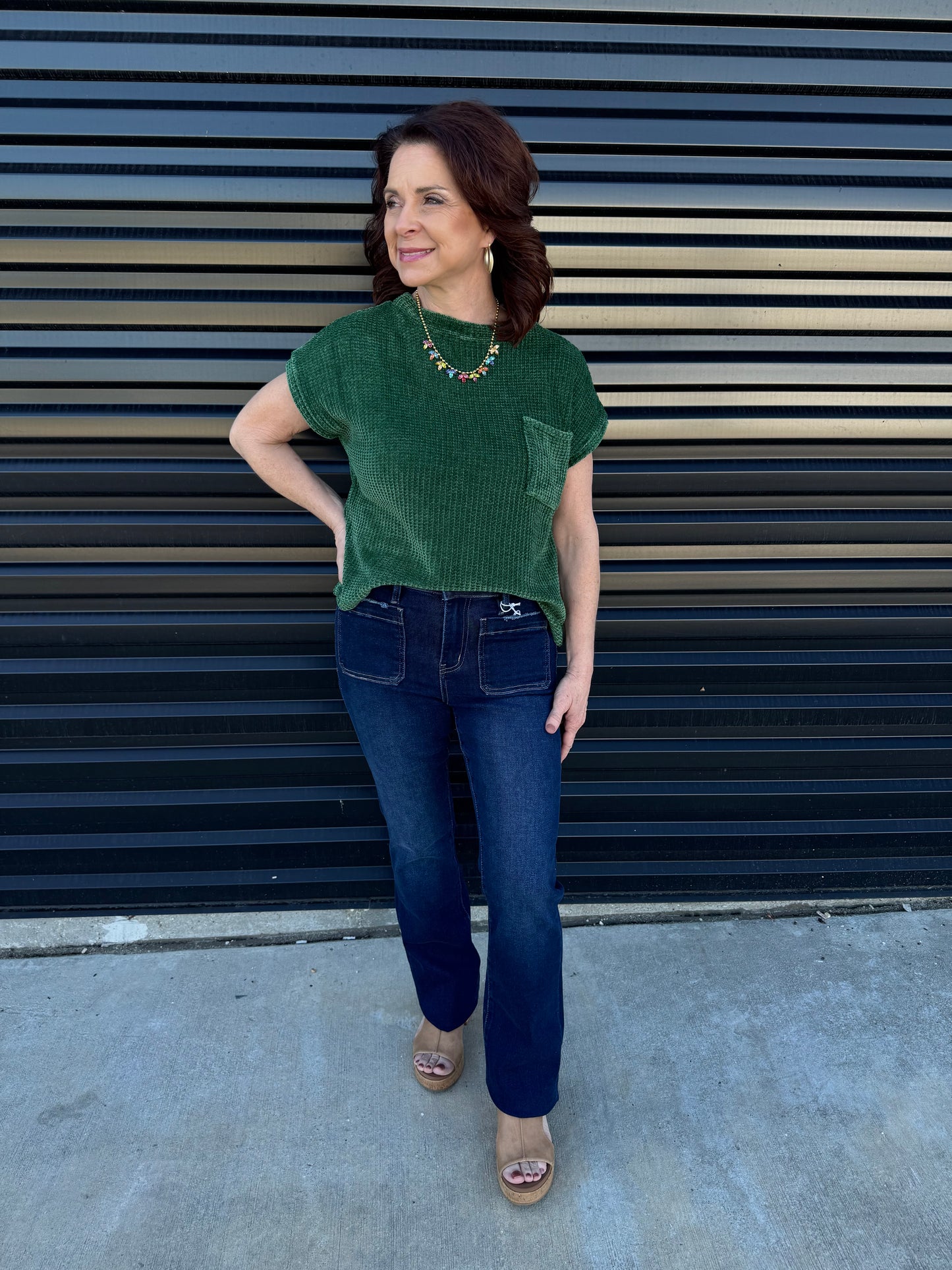 Cuffed Chenille Sweater