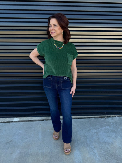 Cuffed Chenille Sweater