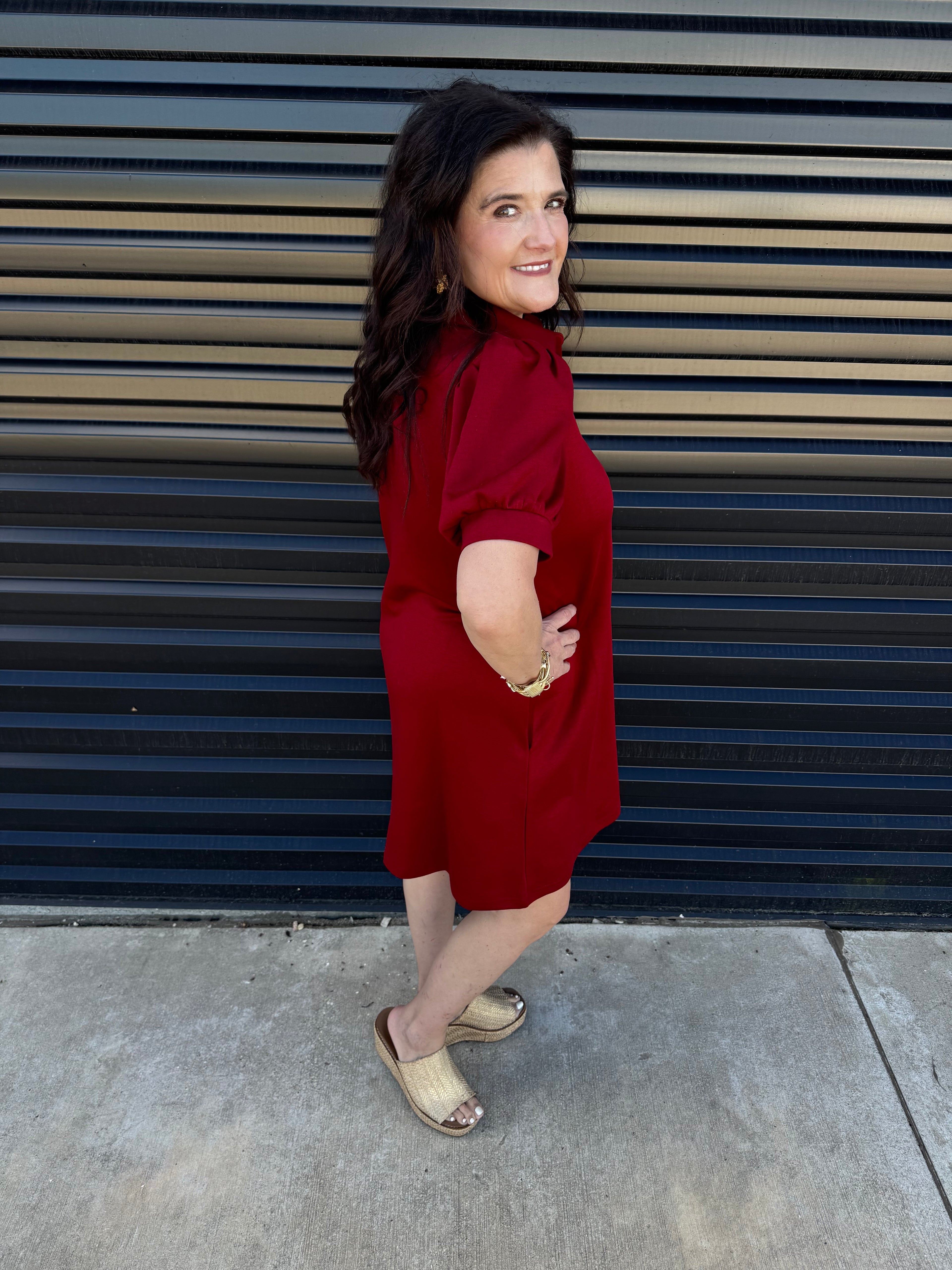 Collared Autumn Whisper Dress