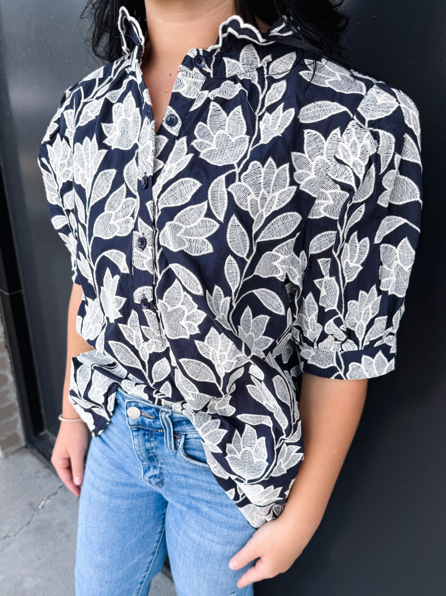 Wrenly Orchid Floral Top