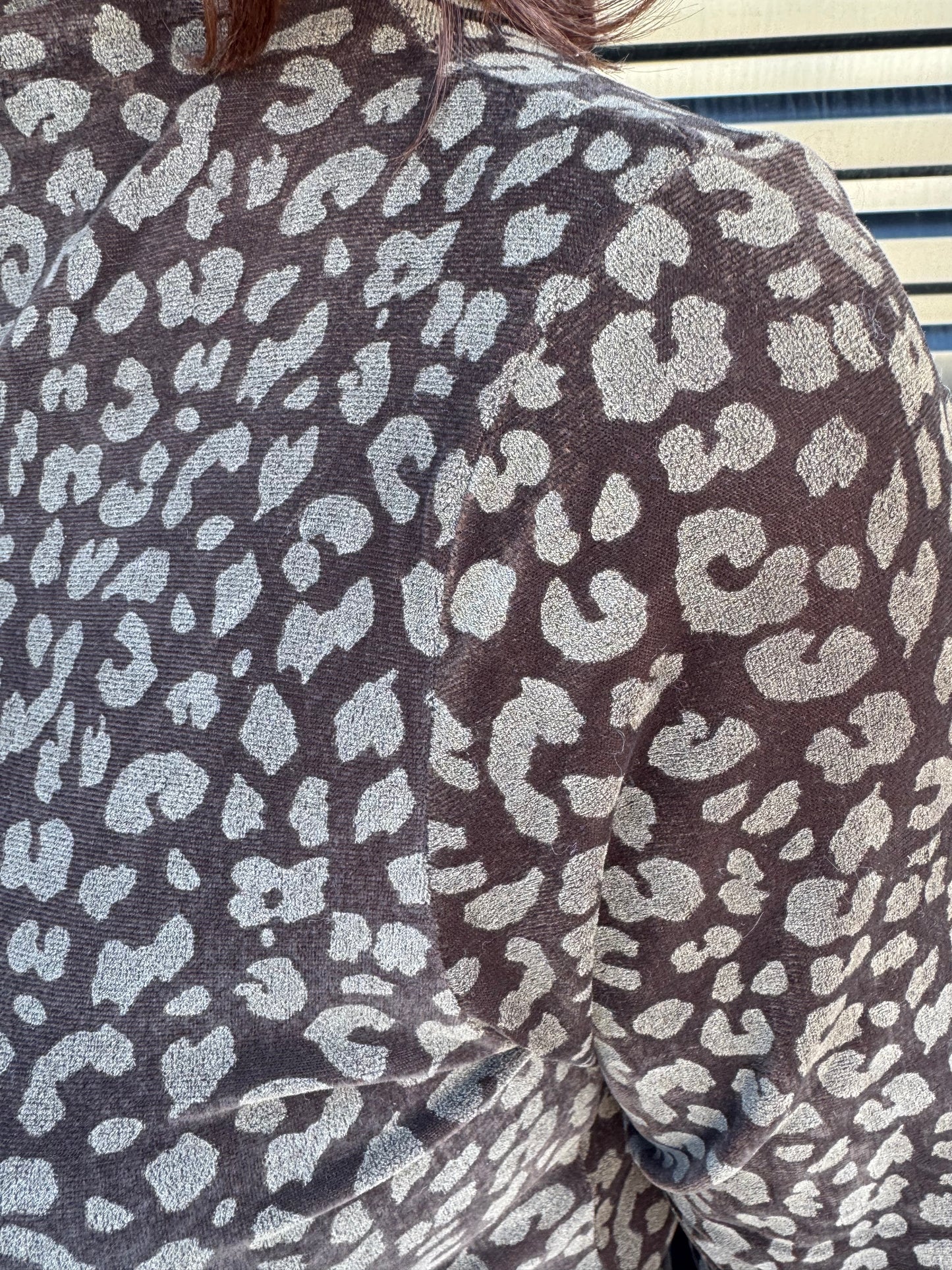 Choco Leopard Long Sleeve Top