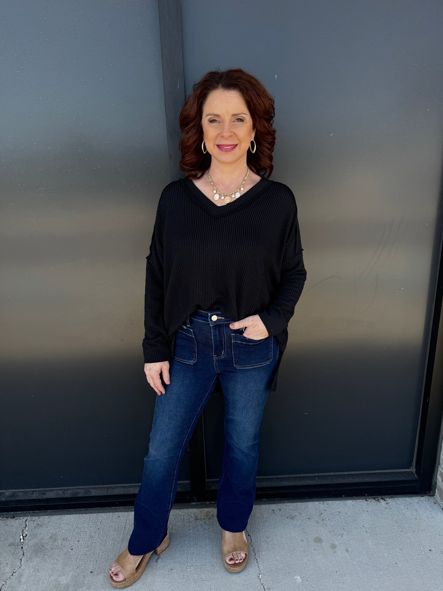 Calla V-Neck Long Sleeve