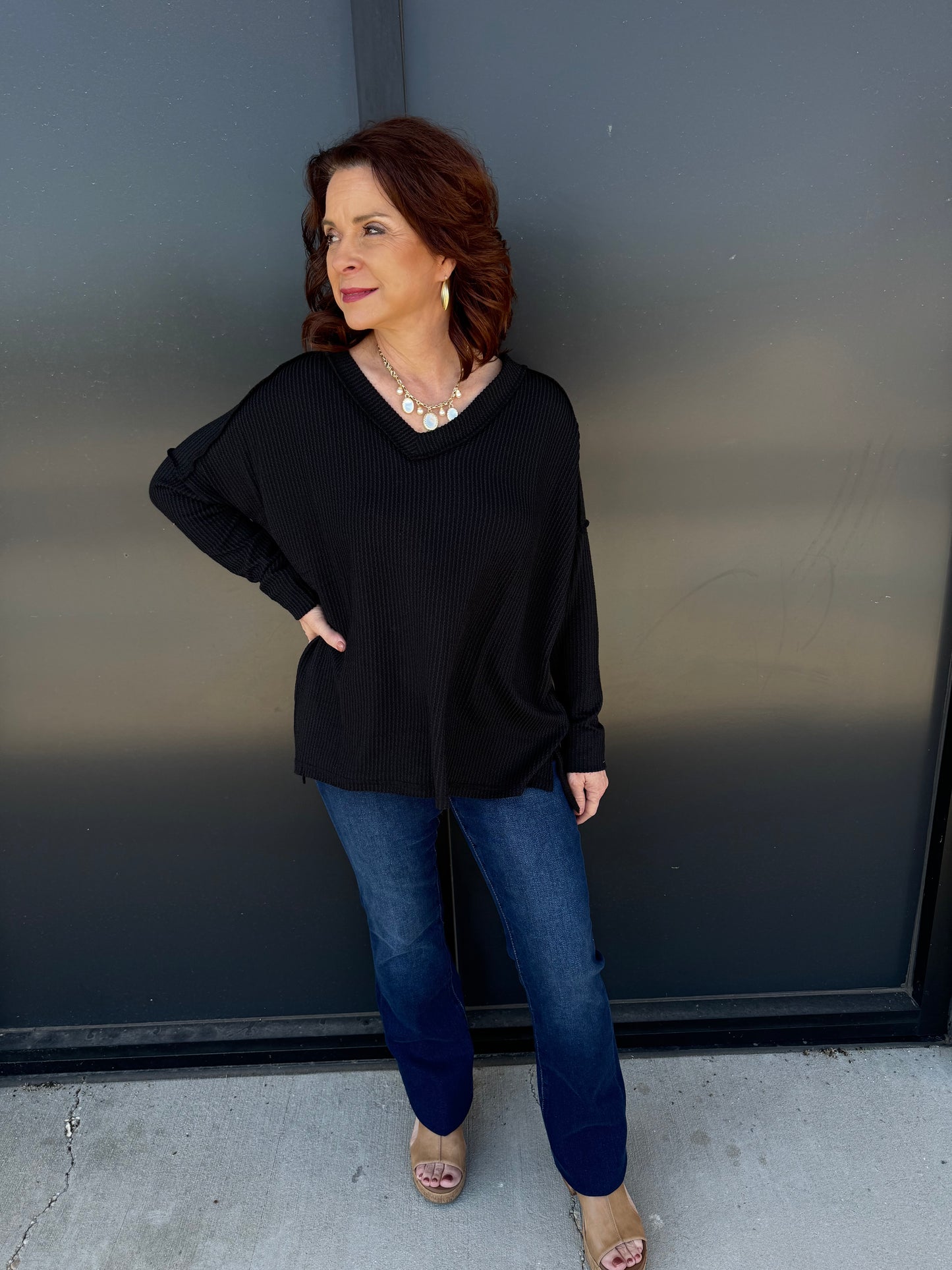 Calla V-Neck Long Sleeve