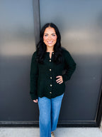 Gold Heart Peplum Sweater