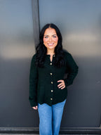 Gold Heart Peplum Sweater