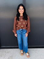 Flower Textured Lisa Sweater!