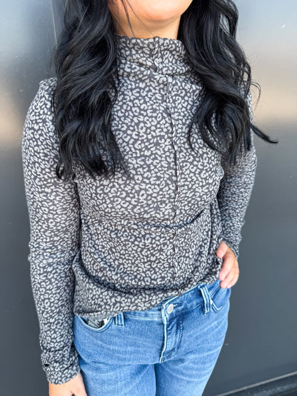 Very J Shining in Leopard Top