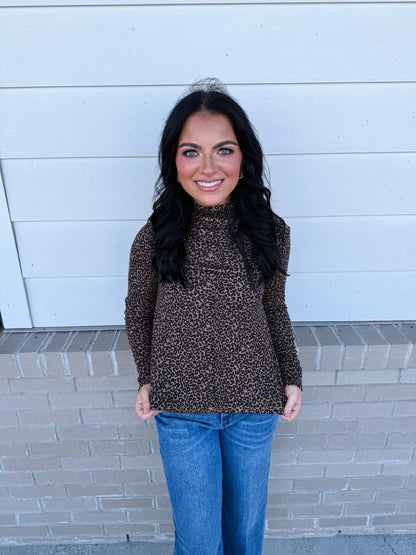 Very J Shining in Leopard Top