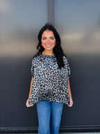 Leopard Toasted Oat Top