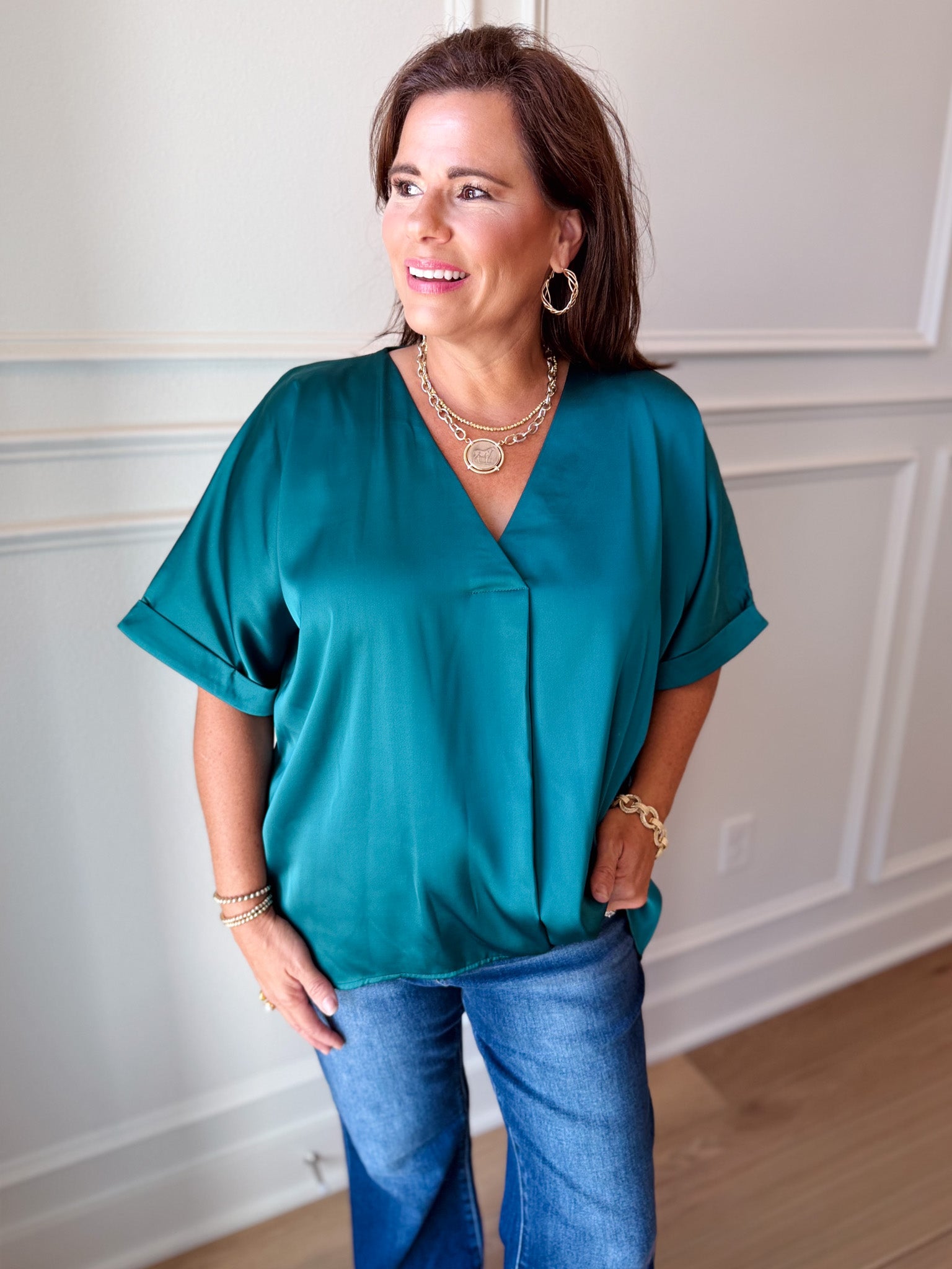 The Good Life Satin Blouse