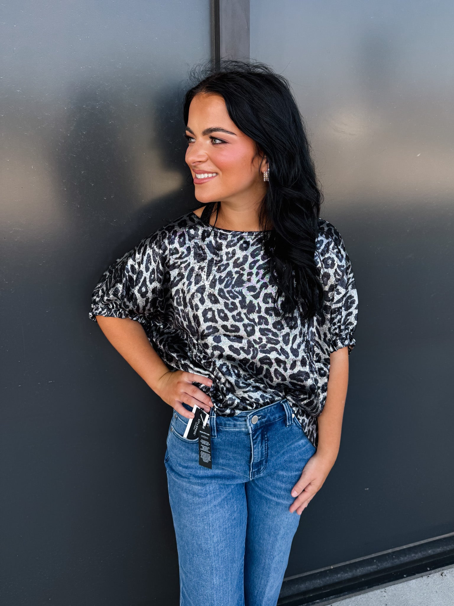 Leopard Toasted Oat Top