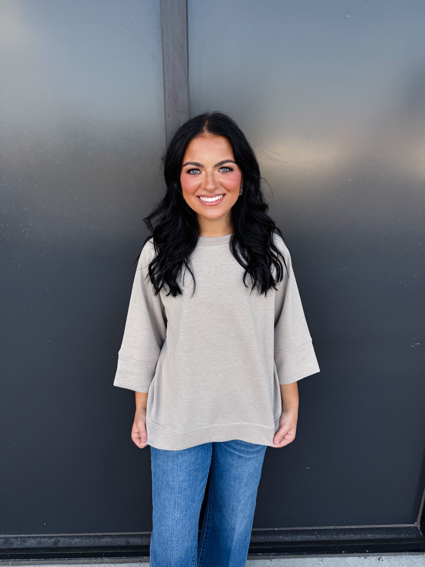 Scuba 3/4 Pullover Top