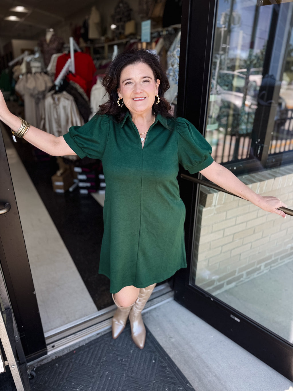 Collared Autumn Whisper Dress