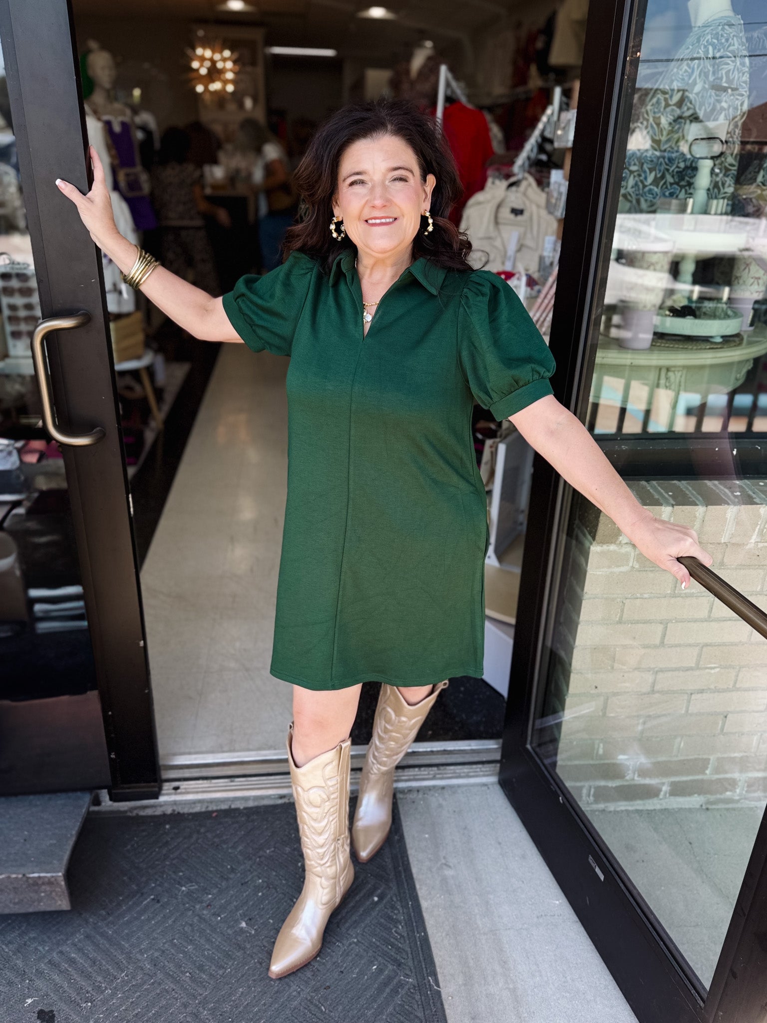 Collared Autumn Whisper Dress