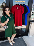 Collared Autumn Whisper Dress