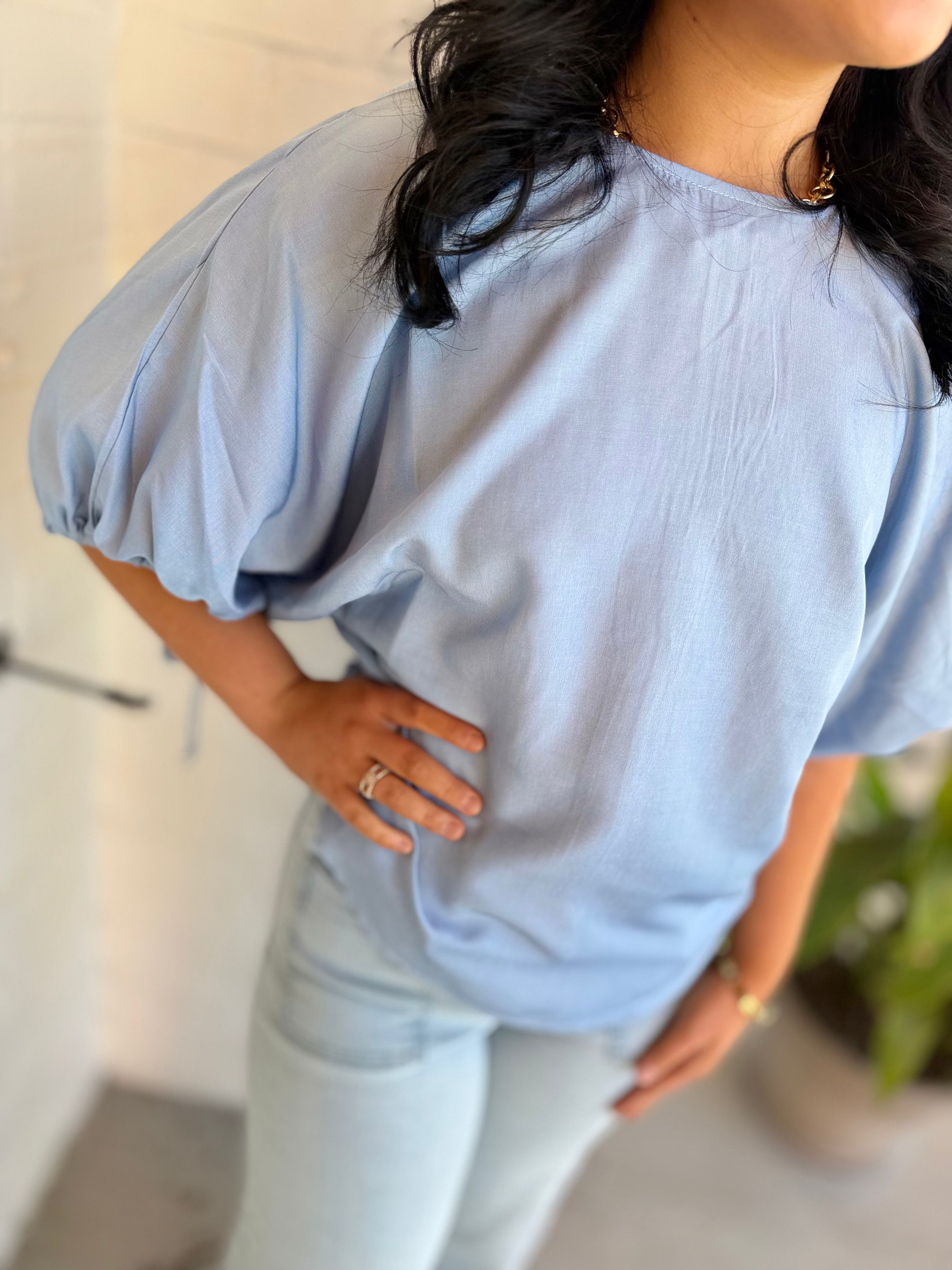 Tie Sleeve Blouse