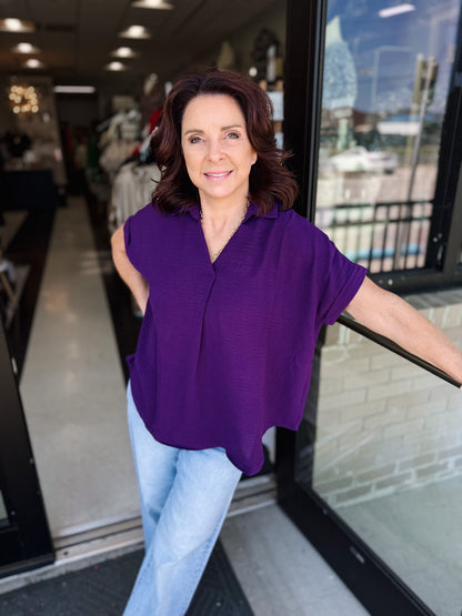 She+Sky Reddilicous Top