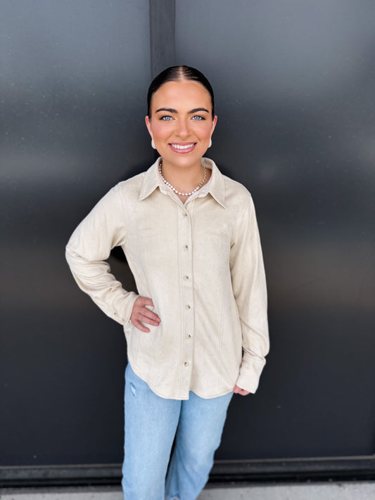 Suede Tone Down Top
