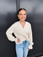 Café Latte Suede Top