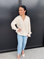 Café Latte Suede Top