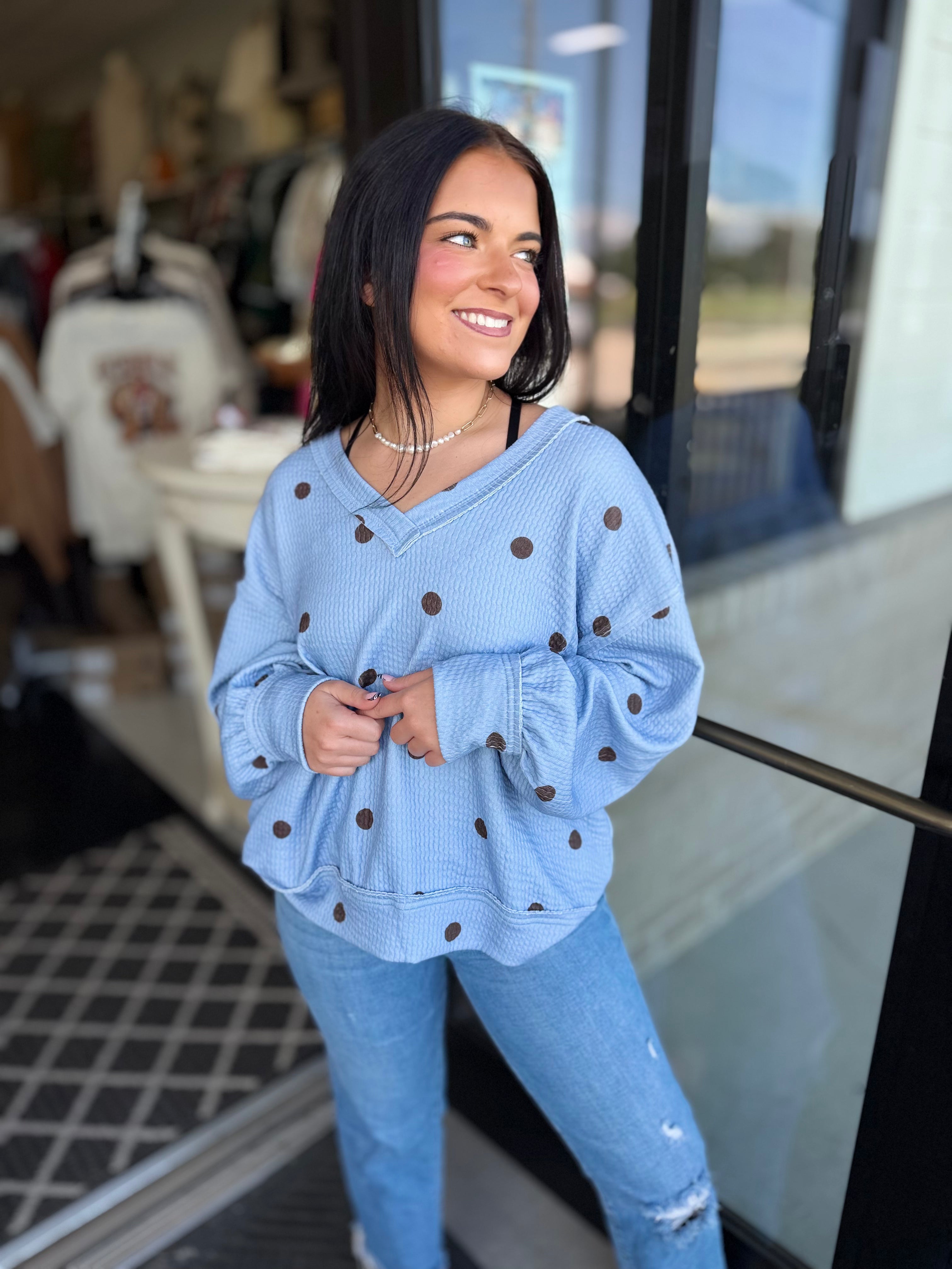 Right This Way Knit Top
