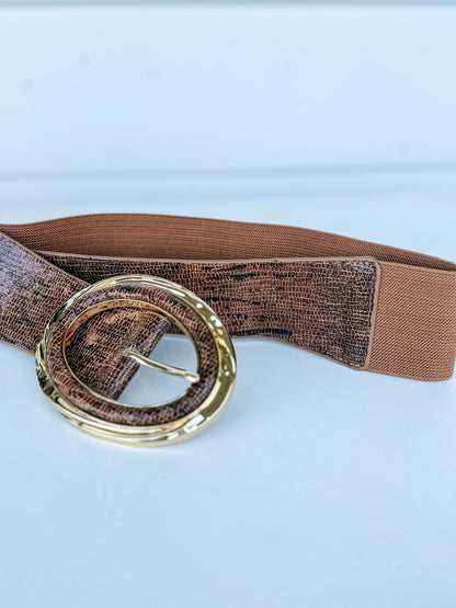 Snake Skin Stretch Belt